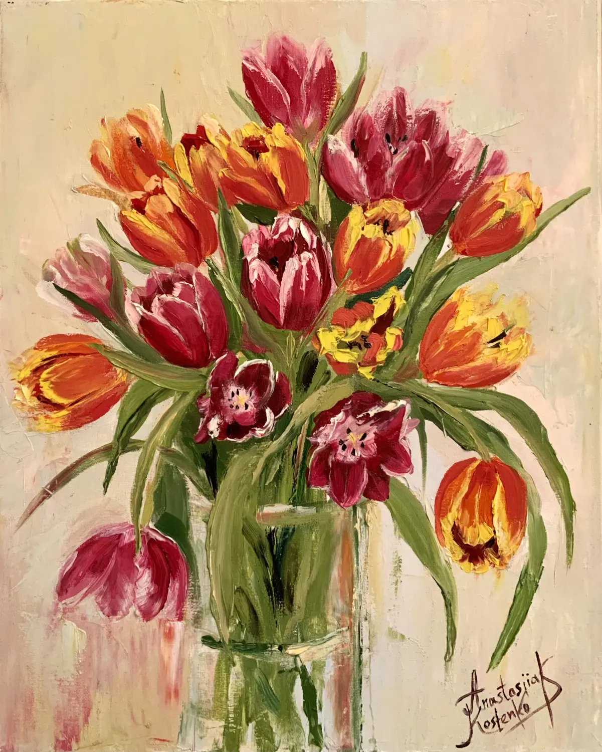 Tulpengemälde Anastasiia Kostenko